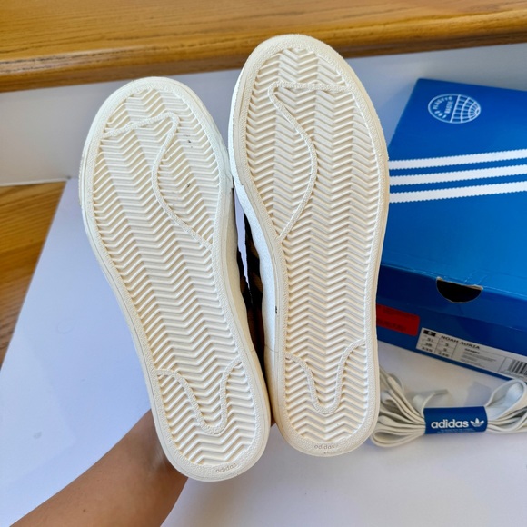 NWT Adidas x Noah Adria Collab Sneakers in  Golden Beige Tan Brown Shoes - Picture 7 of 14